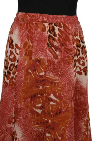 Midi animal print φούστα - L