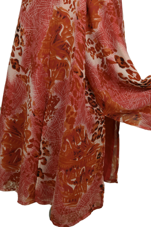 Midi animal print φούστα - L