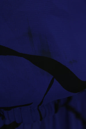 Μπλε ρουα see through φόρεμα - ΧL