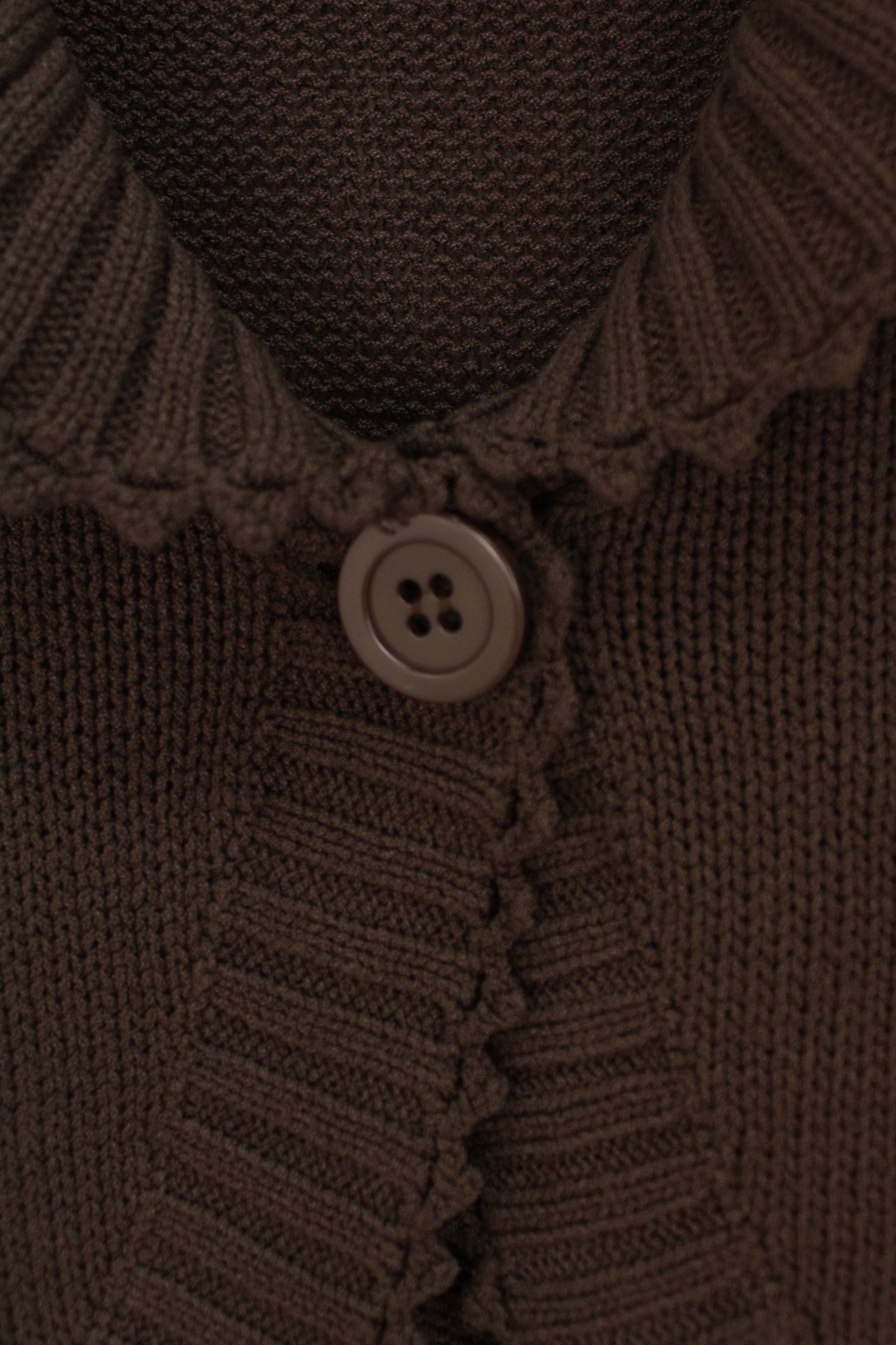 Vintage cropped πλεκτή ζακέτα - S