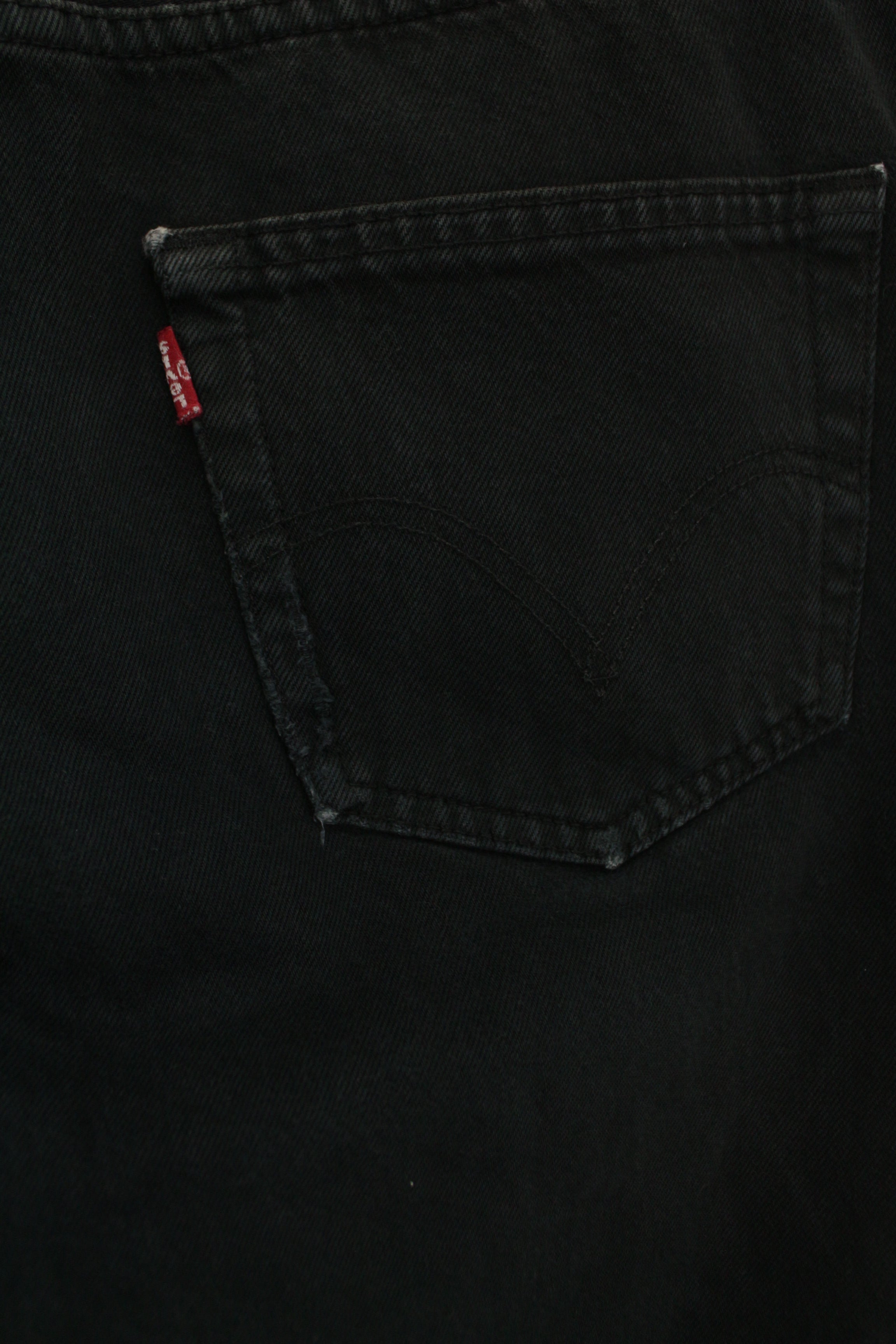 Levi's 501 μαύρο τζην παντελόνι - M