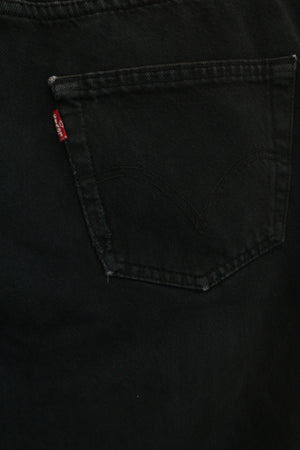 Levi's 501 μαύρο τζην παντελόνι - M