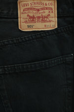 Levi's 501 μαύρο τζην παντελόνι - M