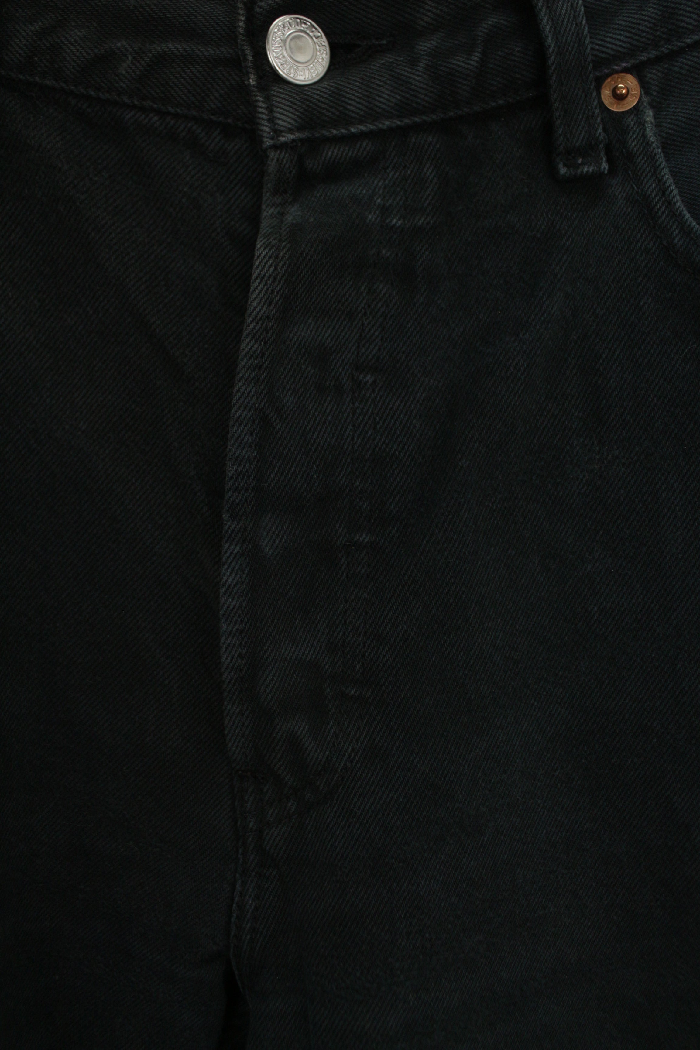 Levi's 501 μαύρο τζην παντελόνι - M