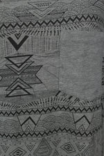 Γκρι t-shirt με μοτίβα - L