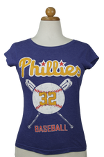 Tshirt με "Phillies 32 BASEBALL" αποτύπωμα - XS/S