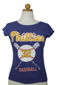 Tshirt με "Phillies 32 BASEBALL" αποτύπωμα - XS/S