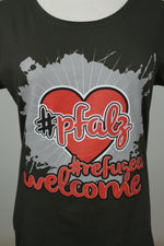 Τshirt με "#refugees welcome" αποτύπωμα - L