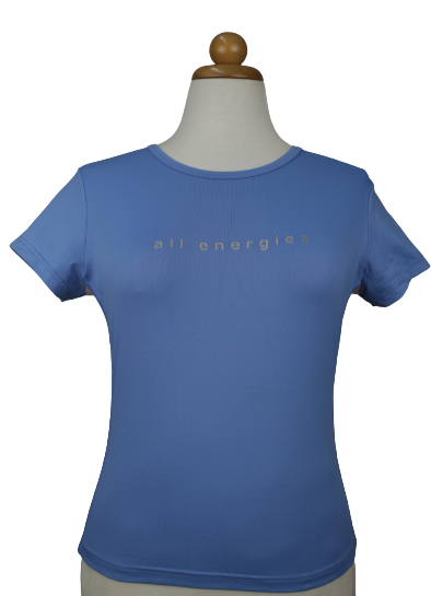 Γαλάζιο tshirt με "all energies" αποτύπωμα