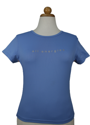 Γαλάζιο tshirt με "all energies" αποτύπωμα