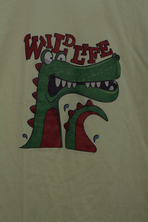 Vintage tshirt με "WILD LIFE" αποτύπωμα - Μ