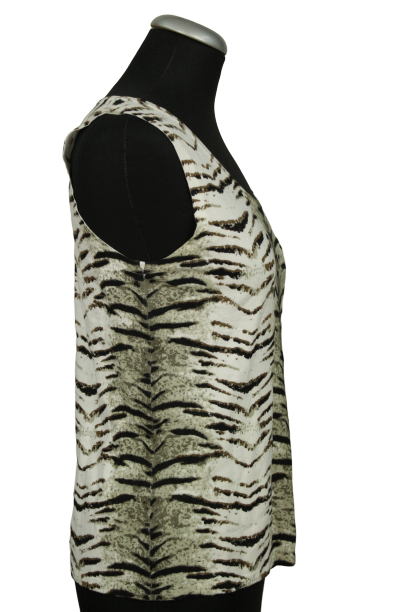 Animal print αμάνικο τοπ