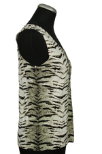 Animal print αμάνικο τοπ