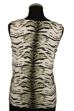 Animal print αμάνικο τοπ