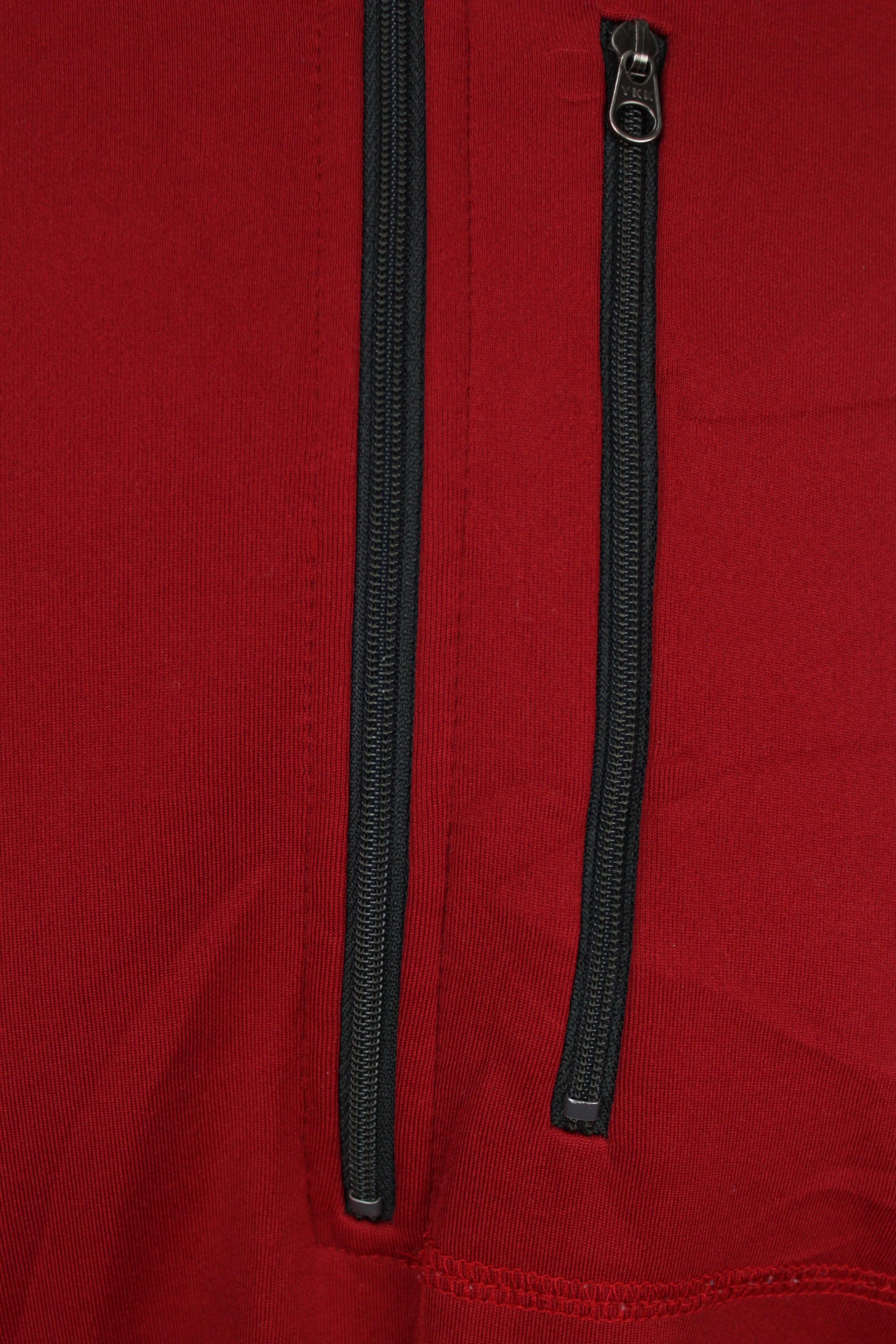 Half zipper κόκκινη μπλούζα - S