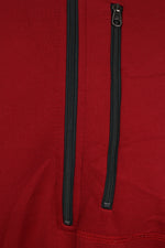 Half zipper κόκκινη μπλούζα - S