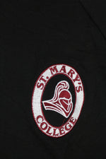 Μαύρη φούτερ ζακέτα με "St. Mary΄s College" αποτύπωμα 