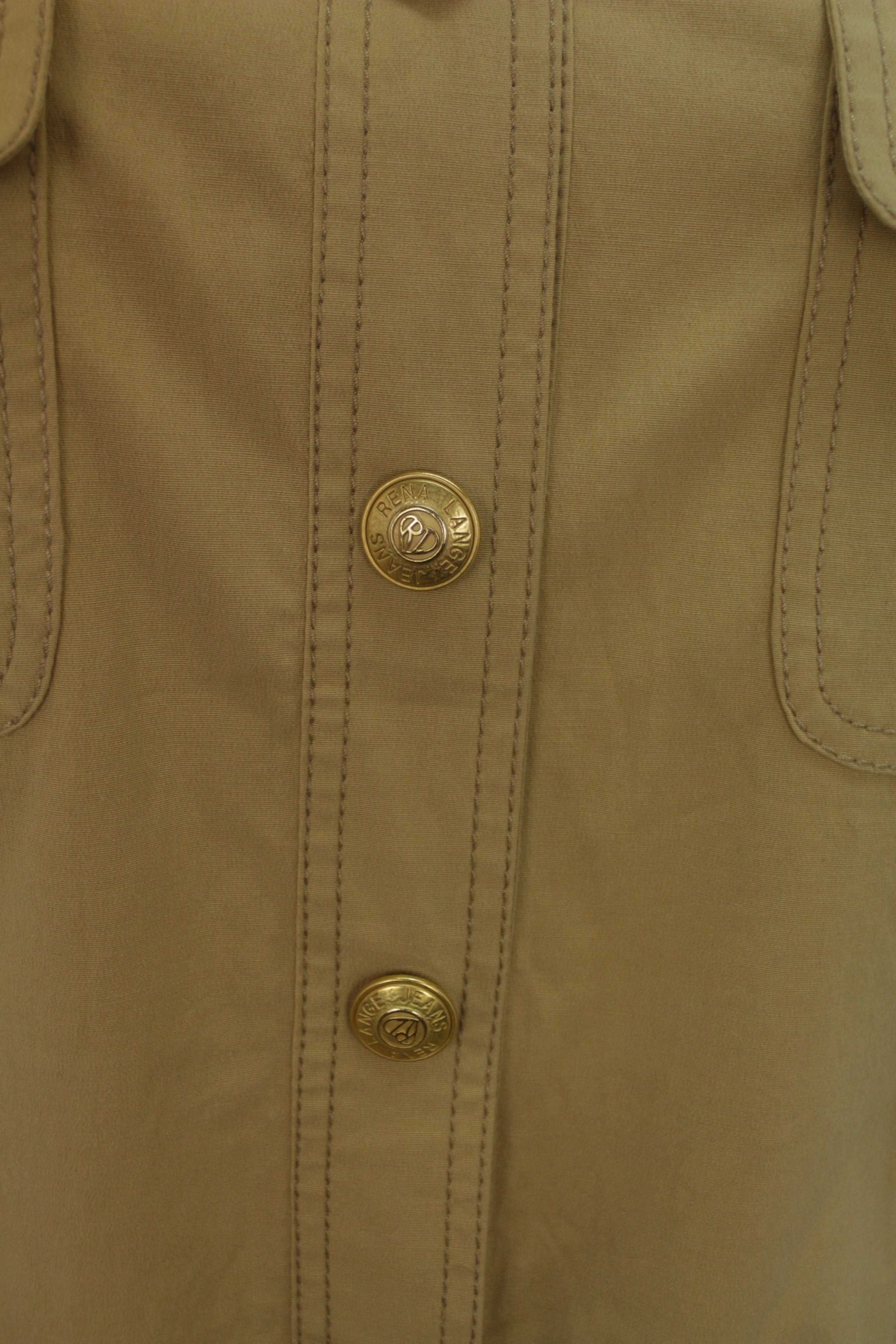 Vintage made in Italy τζάκετ σε ίσια γραμμή με τσέπες 