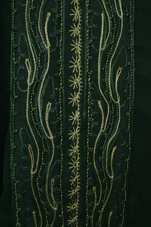 Vintage ethnic κυπαρισσί φόρεμα -  S