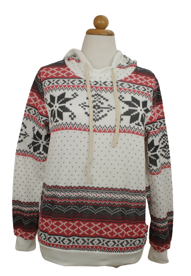 Φούτερ hoodie με χιονονιφάδες 