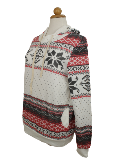 Φούτερ hoodie με χιονονιφάδες 