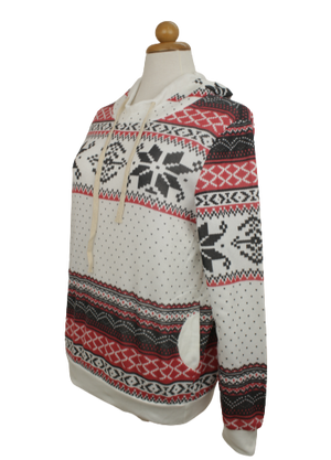 Φούτερ hoodie με χιονονιφάδες 