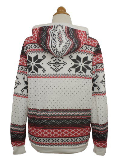 Φούτερ hoodie με χιονονιφάδες 