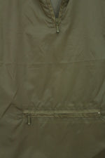 Μπεζ αδιάβροχο  half zipper τοπ - XS