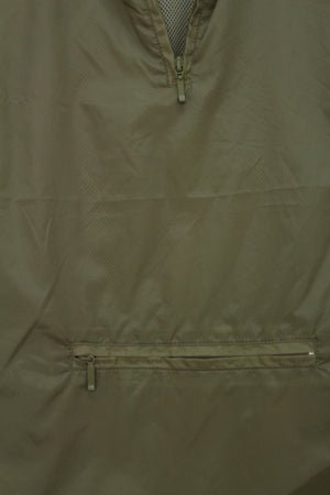 Μπεζ αδιάβροχο  half zipper τοπ - XS