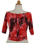Εμπριμέ cropped τοπ-ζακέτα - ΧS/S