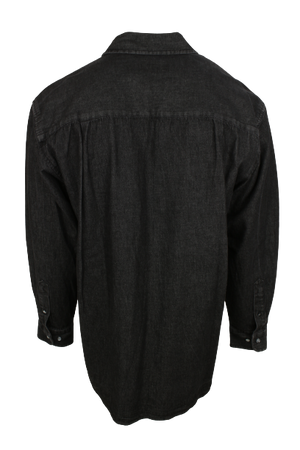 Vintage μαύρο τζην πουκάμισο - L/XL
