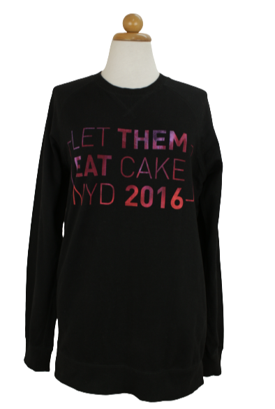 Φούτερ με "LET THEM EAT CAKE NYD 2016" αποτύπωμα - L