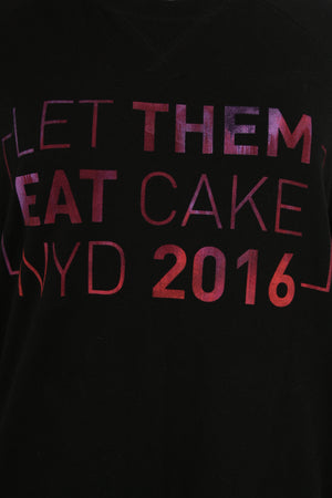 Φούτερ με "LET THEM EAT CAKE NYD 2016" αποτύπωμα - L