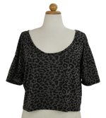Cropped τοπ με animal print - XLplus