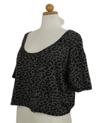 Cropped τοπ με animal print - XLplus
