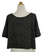 Cropped τοπ με animal print - XLplus