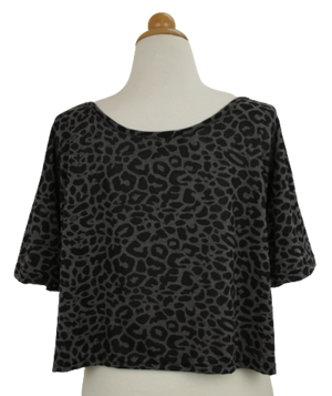 Cropped τοπ με animal print - XLplus