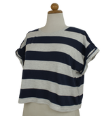 Cropped ριγέ τοπ - One Size