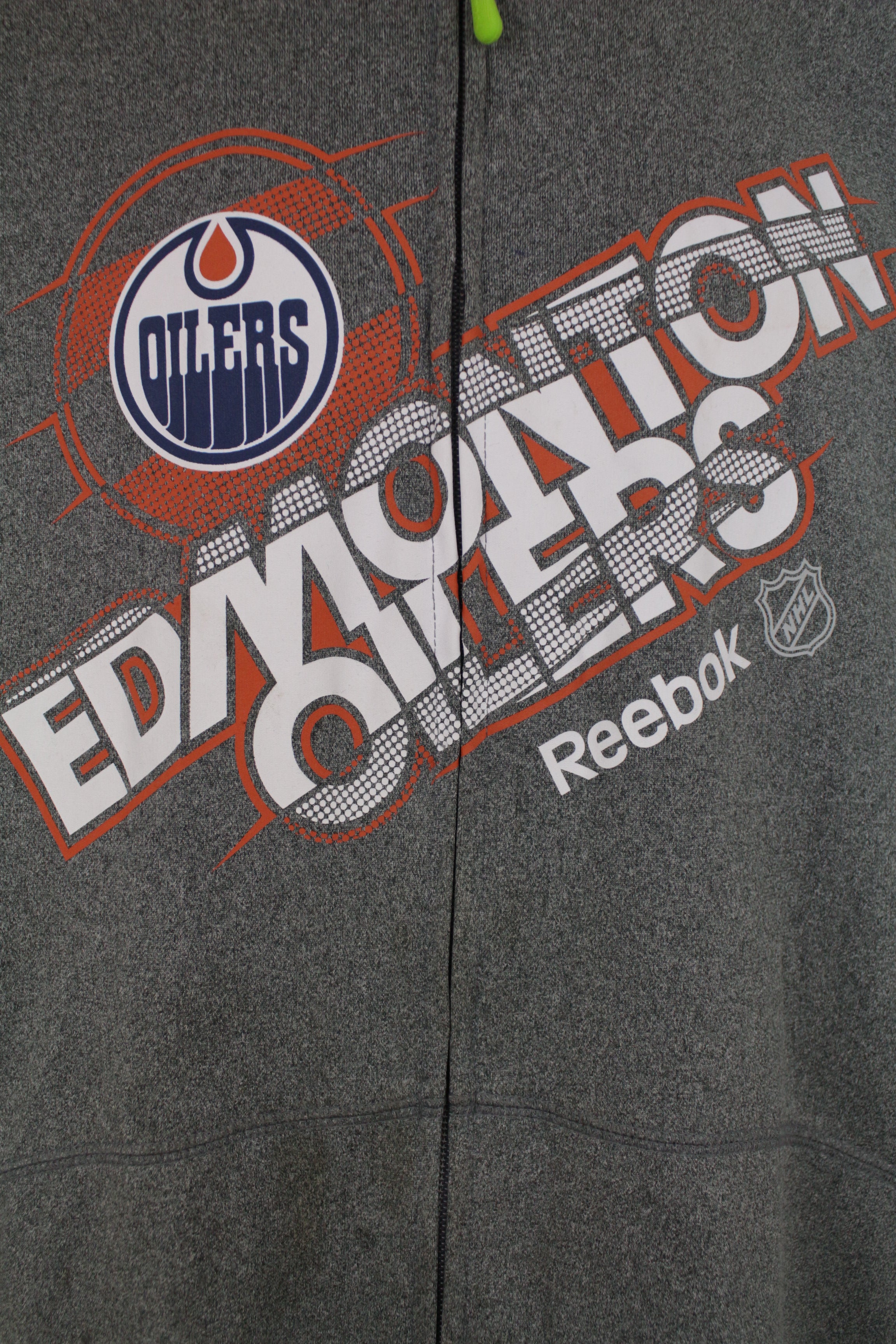 Reebok ζακέτα OILERS EDMONTON NHL αποτύπωμα 