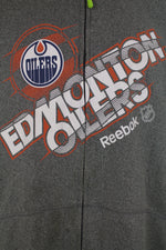 Reebok ζακέτα OILERS EDMONTON NHL αποτύπωμα 