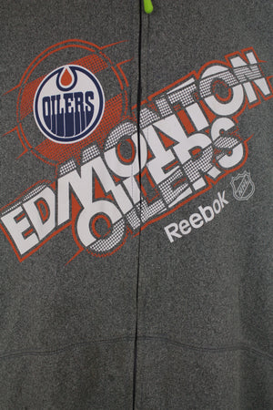 Reebok ζακέτα OILERS EDMONTON NHL αποτύπωμα 