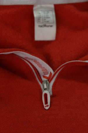 Half zipper πορτοκαλί τοπ  - S
