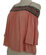 Out off shoulders κοραλλί τοπ - L/XL