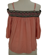 Out off shoulders κοραλλί τοπ - L/XL