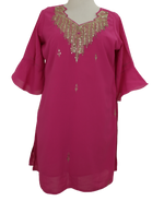 Vintage ethnic φόρεμα με κεντημένα στοιχεία