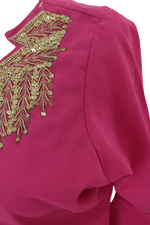 Vintage ethnic φόρεμα με κεντημένα στοιχεία