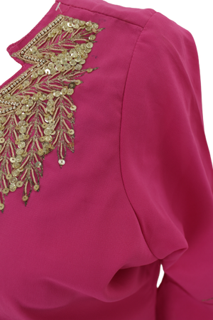 Vintage ethnic φόρεμα με κεντημένα στοιχεία
