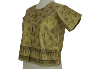 Vintage ethnic χρυσό τοπ - Μ