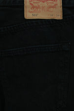 Levi's 501 μαύρο τζην παντελόνι 