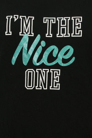 Φούτερ μπλούζα με "I' M THE nice ONE" αποτύπωμα - Μ